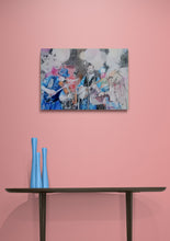 Load image into Gallery viewer, Police Dog Hogan at the Half Moon Putney Mixed media on paper of musician by London based performer artist Stella Tooth