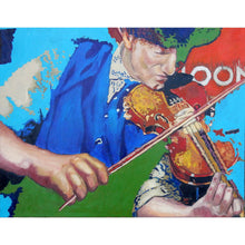 Load image into Gallery viewer, Police Dog Hogan Eddie Bishop oil on canvas by Stella Tooth