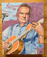 Load image into Gallery viewer, Ralph McTell Half Moon Putney pencil on cradled gesso panel by Stella Tooth