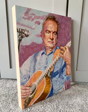 Load image into Gallery viewer, Ralph McTell Half Moon Putney pencil on cradled gesso panel by Stella Tooth