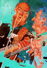 Load image into Gallery viewer, Original mixed media artwork on paper of Ralph McTell by Stella Tooth folk music artist
