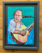 Load image into Gallery viewer, Robert Hokum of The Ealing Club, mixed media on paper artwork by Stella Tooth