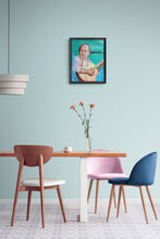 Load image into Gallery viewer, Robert Hokum of The Ealing Club, mixed media on paper artwork by Stella Tooth