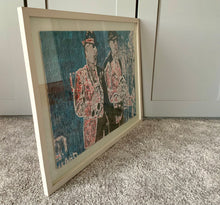 Load image into Gallery viewer, Rollin’ rollin’ rollin’, The Rawhides, pencil on paper artwork by Stella Tooth