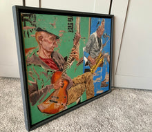 Load image into Gallery viewer, Roy Gee and Matt Wall Brighton buskers oil on canvas by Stella Tooth