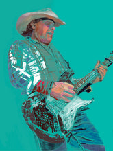 Load image into Gallery viewer, Original digital painting of Los Pacaminos' Jamie Moses by Stella Tooth musician art