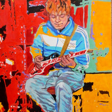 Load image into Gallery viewer, Get cape, wear cape fly on cradled gesso panel by Stella Tooth