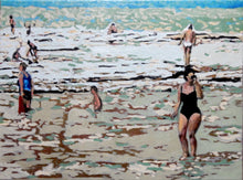 Load image into Gallery viewer, Original oil painting of Sirmione by Stella Tooth bather art
