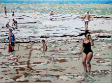 Load image into Gallery viewer, Original oil painting of Sirmione by Stella Tooth bather art