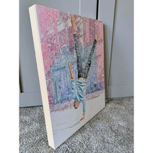 Load image into Gallery viewer, Jonathan Last street performer South Bank London acrobat portrait drawing original artwork by Stella Tooth artist side