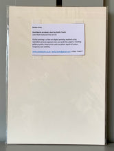 Load image into Gallery viewer, Fine art print reproduction of Southbank acrobats: duet original mixed media artwork by Stella Tooth British figurative artist performer art Back View