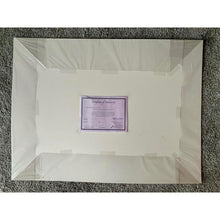 Load image into Gallery viewer, Spikey Union Jack busker performing in Covent Garden in London pencil drawing on paper artwork by Stella Tooth back