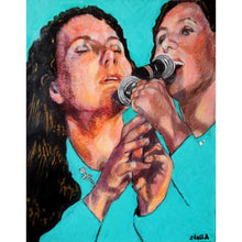 Load image into Gallery viewer, Thea Gilmore mixed media on paper by Stella Tooth