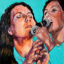 Load image into Gallery viewer, Thea Gilmore mixed media on paper by Stella Tooth