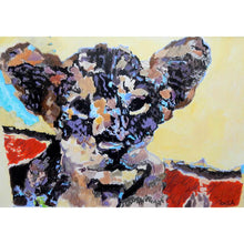 Load image into Gallery viewer, Thai tiger cub by Stella Tooth portrait original mixed media animal artwork
