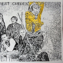 Load image into Gallery viewer, The Escapologist in straightjacket busking in Covent Garden London pencil drawing on paper original artwork by Stella Tooth detail