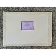 Load image into Gallery viewer, The Escapologist in straightjacket busking in Covent Garden London pencil drawing on paper original artwork by Stella Tooth back