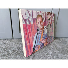 Load image into Gallery viewer, The Phantoms at the Half Moon Putney pencil drawing of musicians by performer artist Stella Tooth side