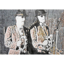 Load image into Gallery viewer, The Rawhides musicians performing at The Hideaway Streatham original pencil drawing on paper artwork by Stella Tooth