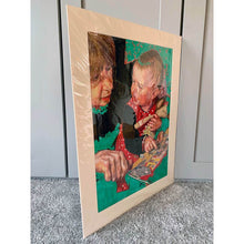 Load image into Gallery viewer, The Smartest Giant in Town by Stella Tooth is a charming original pencil on paper drawing of a little girl and her mum reading a book side