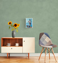 Load image into Gallery viewer, Fine art print of The Champion reproduced from mixed media artwork by Stella Tooth room view