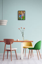 Load image into Gallery viewer, The Fabulous Electric Zimmermen band performing at the Half Moon Putney oil on canvas painting by artist Stella Tooth