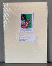 Load image into Gallery viewer, The Puppeteer Fine Art Print reproduction of a mixed media artwork on paper by Stella Tooth busker art back