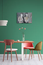 Load image into Gallery viewer, The Rawhides musicians performing at The Hideaway Streatham original pencil drawing on paper artwork by Stella Tooth room view