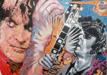 Load image into Gallery viewer, Original mixed media artwork of The Rollin Stoned by Stella Tooth musician art