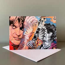 Load image into Gallery viewer, Fine art greetings card of The Rollin Stoned by Stella Tooth music art

