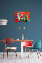 Load image into Gallery viewer, 2 Tone band The Selecter Pauline Black and Gaps Hendrickson by Stella Tooth room view