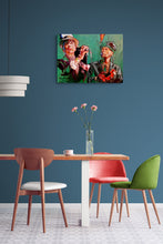 Load image into Gallery viewer, The Selecter ska band musicians performing at a show in London original artwork oil on canvas painting by Stella Tooth artist