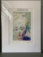 Load image into Gallery viewer, Fine art print reproduction of original mixed media artwork of The Tightrope Walker Venice by Stella Tooth Busker art