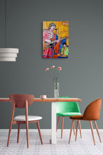 Load image into Gallery viewer, Ultimate Beatles at the Half Moon Putney Mixed media on paper of musician by London based performer artist Stella Tooth