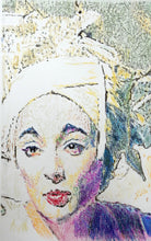 Load image into Gallery viewer, Original mixed media artwork of The Tightrope Walker by Stella Tooth Busker art