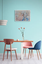 Load image into Gallery viewer, The tightrope walker mixed media drawing on paper artwork by Stella Tooth room view