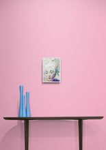 Load image into Gallery viewer, Fine Art Print reproduction of The Tightrope Walker mixed media on paper artwork by Stella Tooth busker art wall view