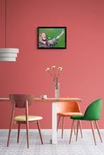 Load image into Gallery viewer, T’pau Carol Decker mixed media on paper artwork by Stella Tooth