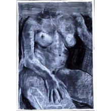 Load image into Gallery viewer, Vasiliki life drawing on paper by Stella Tooth Portrait Artist