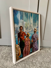 Load image into Gallery viewer, White water oil on canvas by Stella Tooth side view