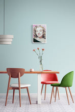 Load image into Gallery viewer, Portrait of Marilyn Monroe in her youth pencil on paper in frame by London based portrait artist Stella Tooth