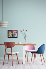 Load image into Gallery viewer, Zana Asia busker musician performing on the streets of Knightsbridge in London acrylic on canvas artwork by Stella Tooth