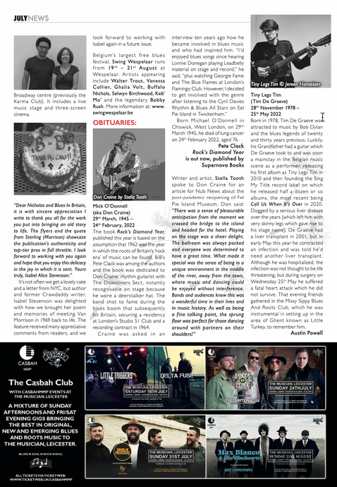 Blues in Britain Magazine features Art & Sol exhibition at Ealing Project
