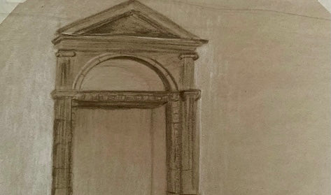 Students learn about drawing architecture and perspective at the V&A