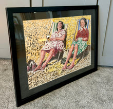 Load image into Gallery viewer, Brighton Beach mixed media side view by Stella Tooth
