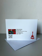 Load image into Gallery viewer, Greeting card back of Chris Difford of Squeeze by Stella Tooth
