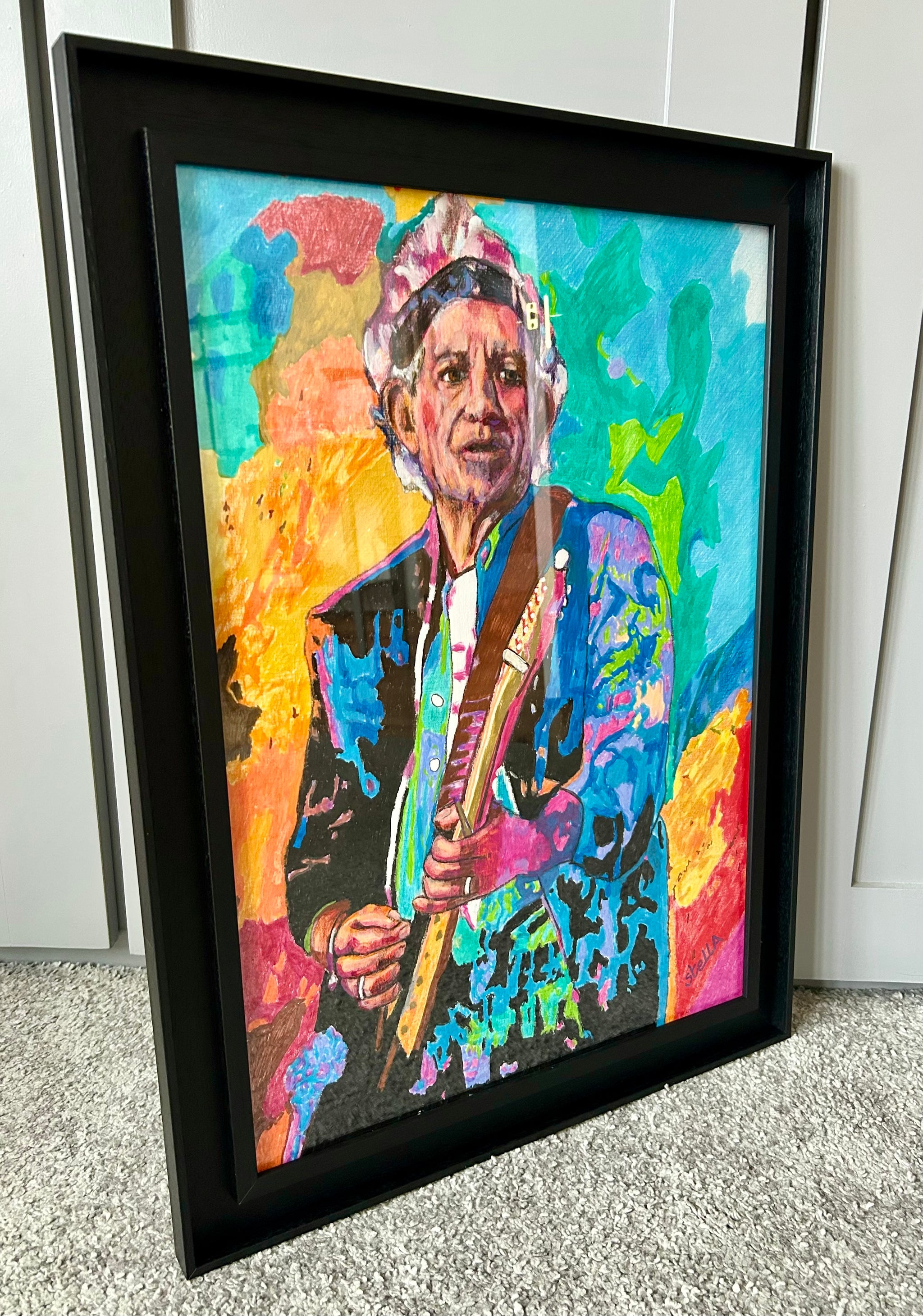 Keith Richards Rolling Stones portrait by Stella Tooth