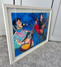 Load image into Gallery viewer, Laura Cantrell mixed media on paper artwork by Stella Tooth side view
