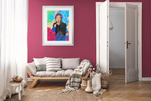 Load image into Gallery viewer, Mick Jagger in room setting by Stella Tooth artist

