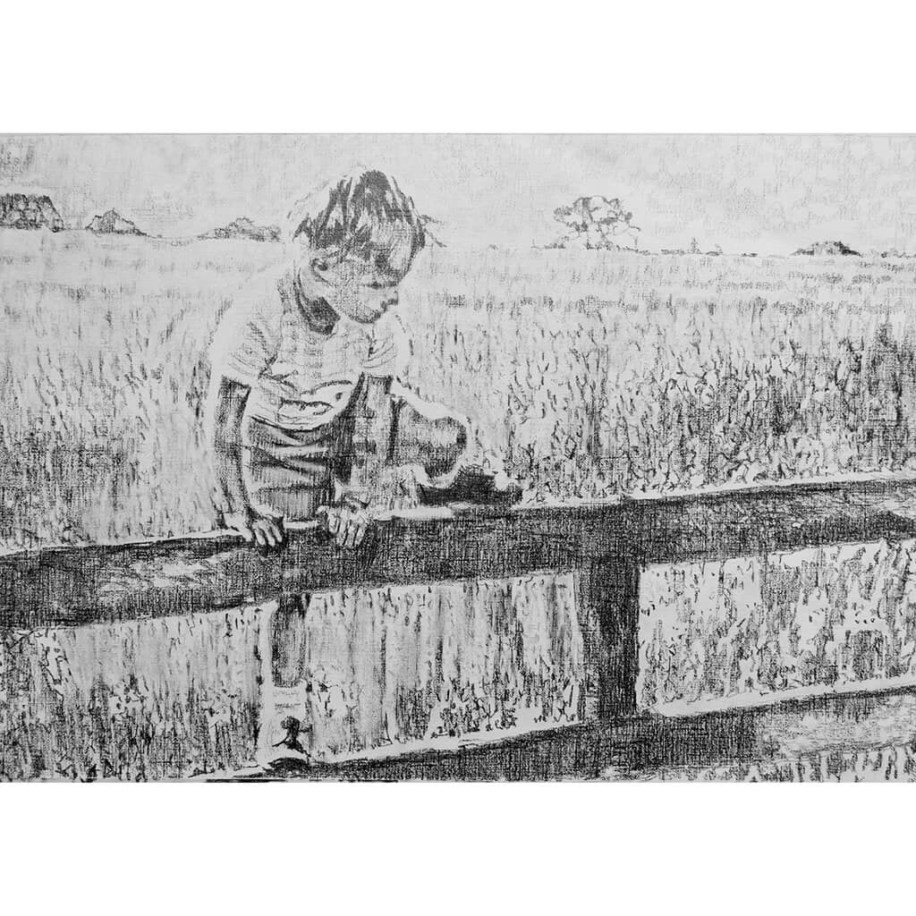 A Shropshire Lad - child portrait drawing